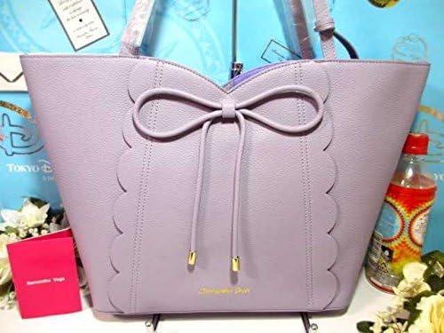 Amazon Co Jp サマンサベガ ディズニー 限定 塔の上のラプンツェル チャーム ポーチ付 リボン トートバッグ 鞄 L サマンサタバサ ホビー 通販