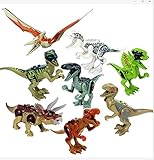 Greshare 8 Sets Liftlike Multicoloured 3D Jigsaw Puzzles Mini Dinosaur Building Blocks for Children