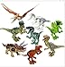 Greshare 8 Sets Liftlike Multicoloured 3D Jigsaw Puzzles Mini Dinosaur Building Blocks for Children