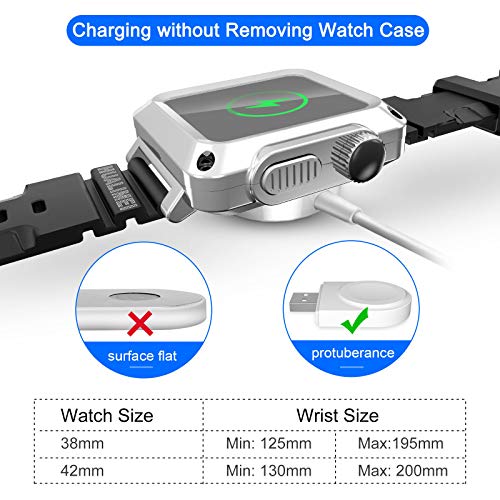 HUALIMEI Case for Apple Watch 42mm Series 3 Stainless Steel Band Rugged