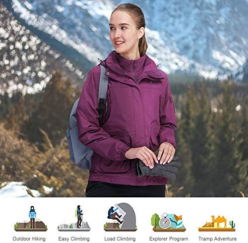 Black waterproof ski jacket with multiple pockets and internal snow skirt, priced at $87.99 as of August 9, 2023.