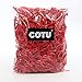 1 LB Red Crinkle Shred Gift Basket Shred Crinkle Paper Filler Bedding by COTU (16 oz)