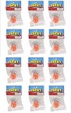12 SETS OF STEEL METAL JACKS WITH RUBBER SUPER BALL, CLASSIC KIDS TOY BY DISCOUNT PARTY AND NOVELTY