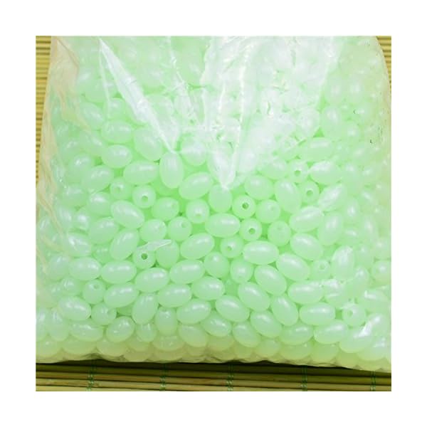 BeautyMood-500pcs-Green-Glowing-Fishing-BeadsGlow-in-the-Dark-Beads-for-Jewellery-Making6mm1mm-Hole