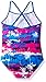Kanu Surf Girls 1 Piece Swimsuit, Alice Blue/Pink, 14