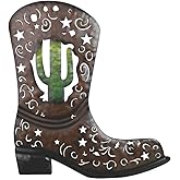 ICE ARMOR 13.75" H Cactus in Boots Wall Decor Statue Sculpture Ornament Decoration Home/Room Decor Ideas for Housewarming, Holidays and Birthdays Great Collectible Addition