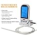 Cooking Thermometer ,SGODDE Wireless Digital Stainless Barbecue Thermometer with Timer/Alarm & Smart Meat Probe for BBQ, Oven, Grill, and Smoker Silver