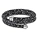 Swarovski Black Double Crystaldust Bangle