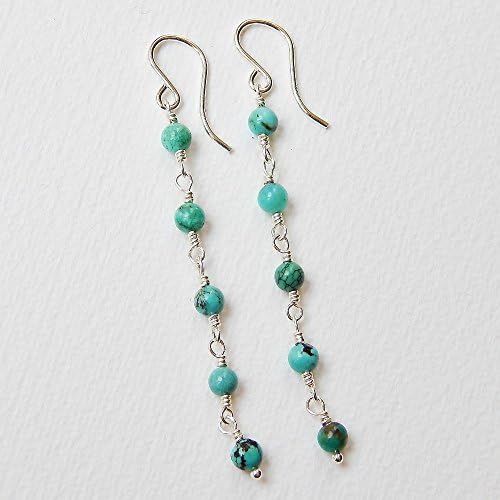 Turquoise Earrings in Sterling Silver