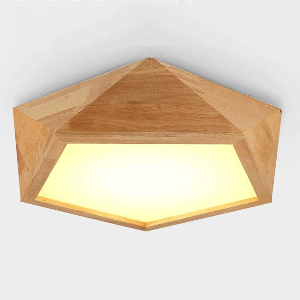 Wpoled Modern Minimalist Rubber Wood Ceiling Lamp Victoria