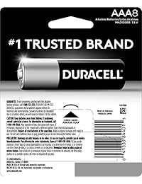Duracell   Pilas alcalinas AAA de CopperTop   batería triple A de larga duración para el hogar y la empresa   6 unidades, AAA-CTx8, AAA, Negro, 1