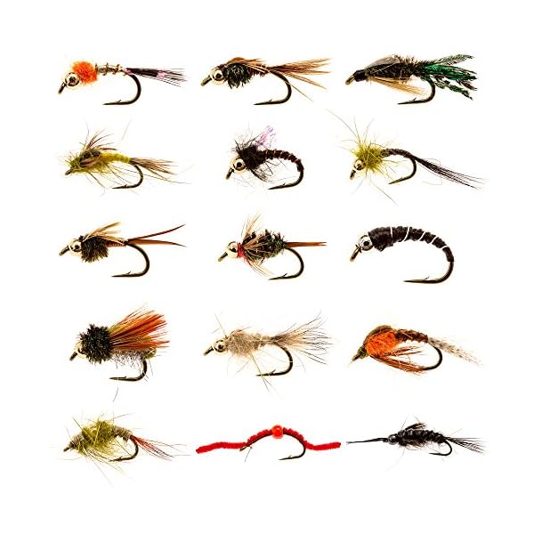Manefish-Nymph-Flies-Army-15-Essential-Nymph-Flies-Perfect-for-Trout-Bass-and-Bluegill