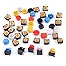 Cylewet 25Pcs 12x12x7.3mm Momentary Tact Tactile Push Button Switch Touch Switch Micro Switch 4 Pins SMD PCB with Cap for Arduino (Pack of 25) CYT1009
