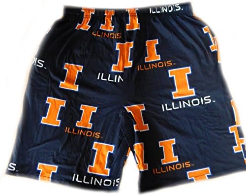 Illinois Fighting Illini Team Men's Boxer Shorts Gym Shorts Pajama Lounge Sleep