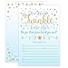 Your Main Event Prints Boy Twinkle Twinkle Little Star Baby Shower Invitations, Blue and Gold Twinkle Twinkle Little Star Boy Baby Shower Invites, 20 Fill in Style With Envelopes