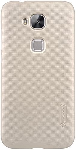 HUAWEI Ascend G8 case , SeeKoo(TM) Nillkin Frosted Matte Shield Hard Cover Skin Case back cover + LCD Protector For HUAWEI Ascend G8 (Golden)