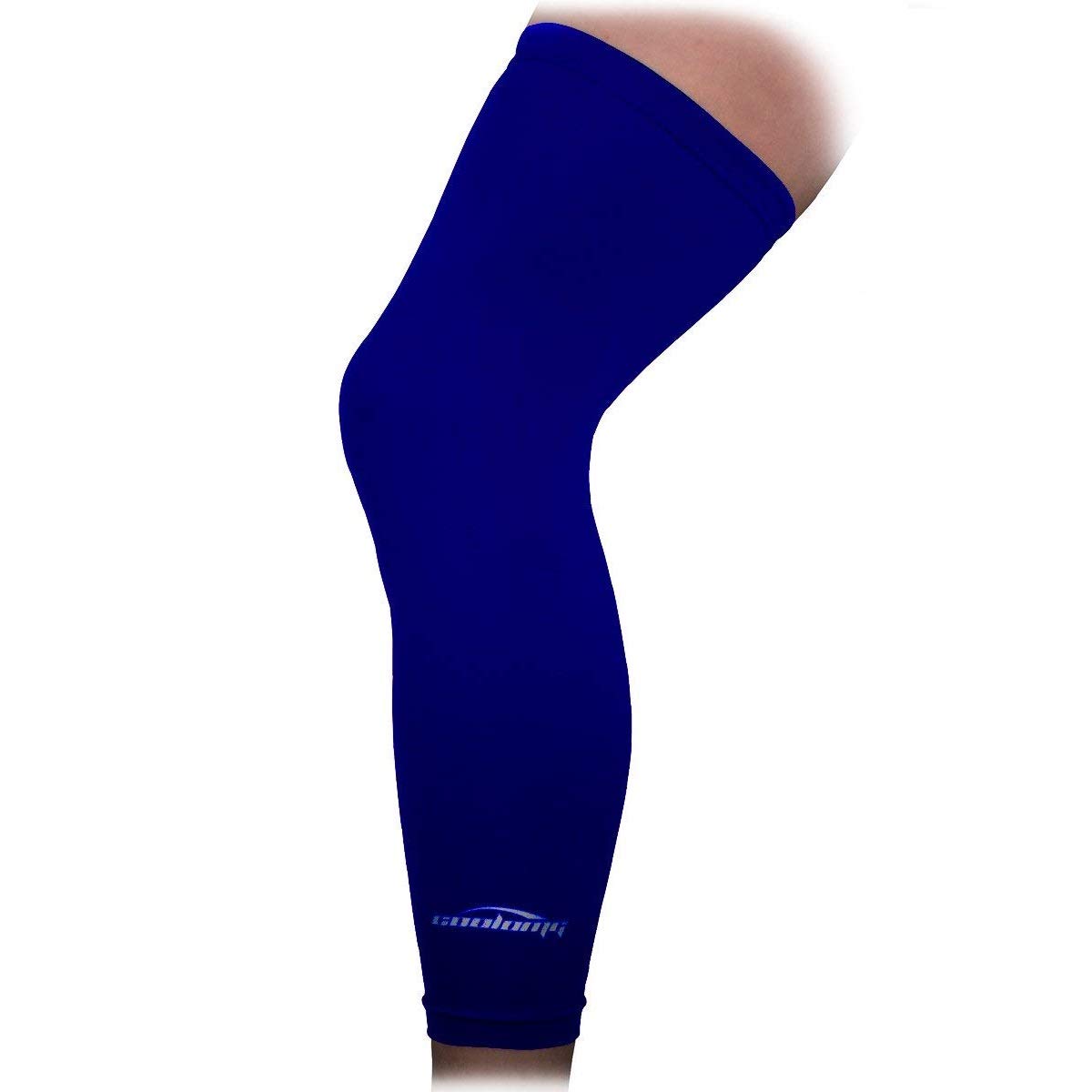 COOLOMG 1PC Compression Leg Sleeve Strech Leg Knee Long Sleeve for Adult Child, Great for Sport Football Basketball Cycling XXS-XL