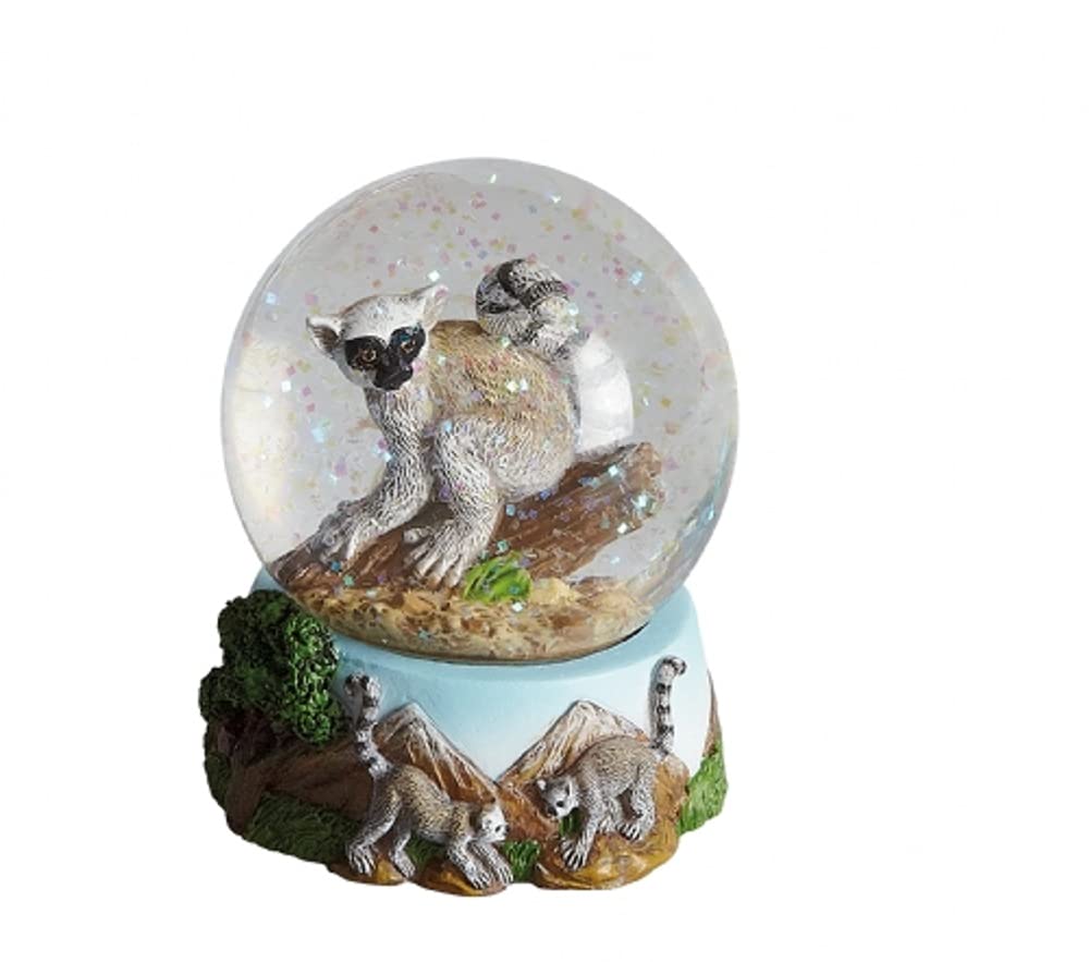 Ravensden Lemur Snow Globe 8cm