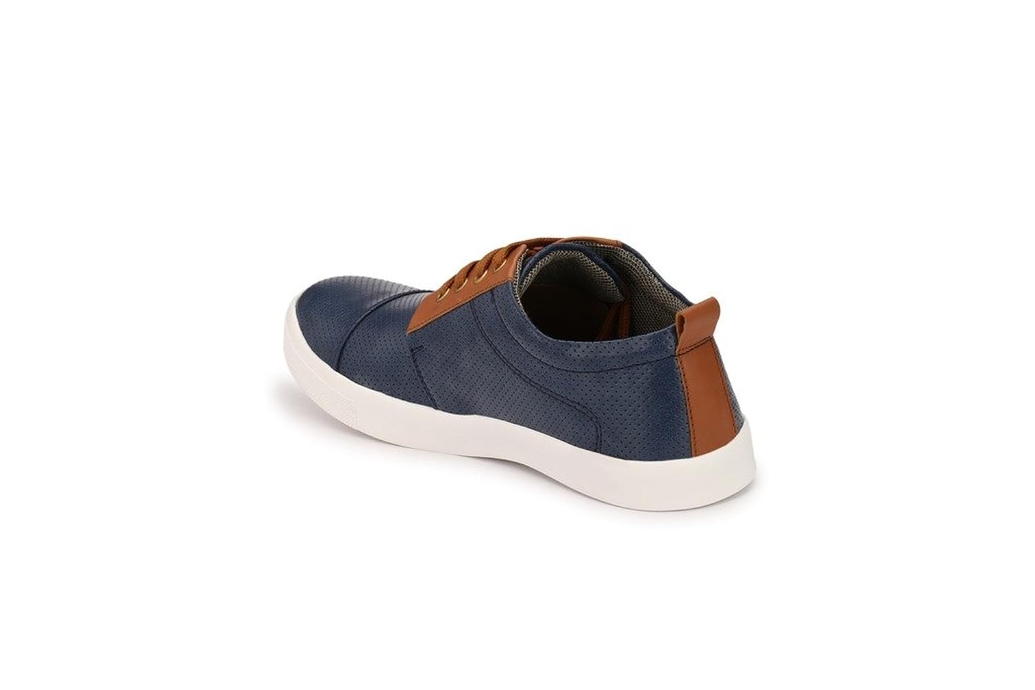 big fox new blue synthetic leather casual sneakers.