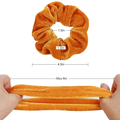 68Pcs Hair Scrunchies, Velvet Hair Scrunchies Elastic Hair Bands, Hair Ties Ropes Scrunchie for Women or Girls Hair Accessories - Thumbnail 2