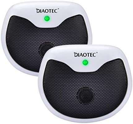 Diaotec Squirrel Repellent Ultrasonic Pest Deterrent Control Chaser Rodents Mouse Rats and Insects for Indoor Use 2 Pack