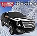 【2019 Upgraded】 Car Windshield Snow Cover, Double-Sided Protection Ice, Frost, UV Full Defense Season Protection Elastic Hooks Design Not Scratch Paint Large Size Fit for Most Vehicle 96