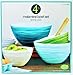 Melamine Mixing Bowl Set with Lids, 4 Pieces