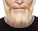 Mustaches Self Adhesive Nomad Fake Mustache and Beard, Novelty, False Facial Hair, Costume Accessory for Adults, Blond Color
