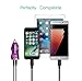 Car Charger Adapter, LED Glow Dual Smart USB Ports, Universal for Mobile Device,iPhone 7 7 Plus,6 6s,6s Plus,SE 5s,Samsung Galaxy S7,S6,S6 Edge,S6 Active,Note 5 4 3,Nexus 7 6(Color Light)