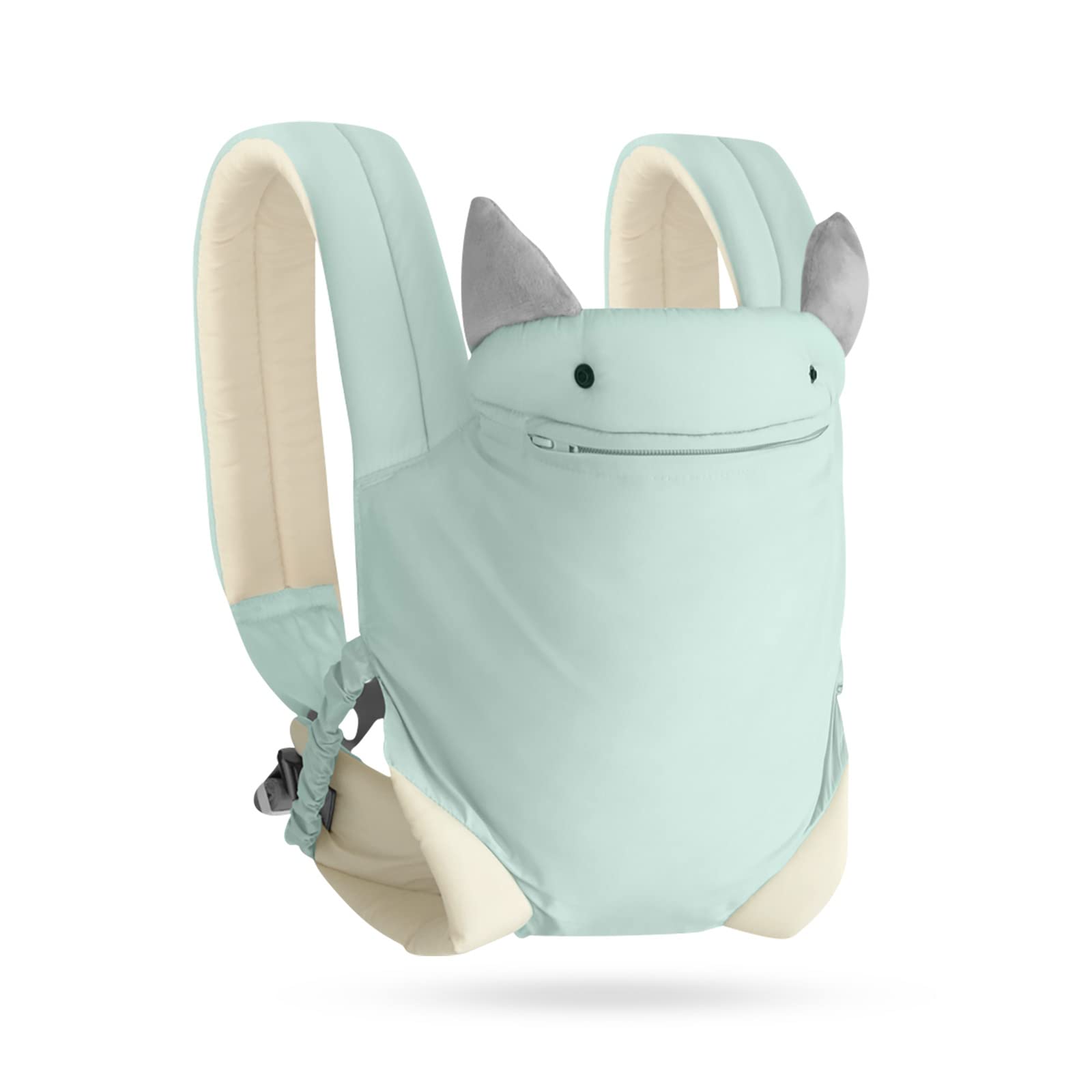 SONARIN 4-in-1 Lightweight Baby Carrier,Ergonomic Soft Cotton Baby Wrap Carrier Breathable Child Carrier Backpack,Front and Back Carry for Newborn and Toddler 0-36 Months(Blue)