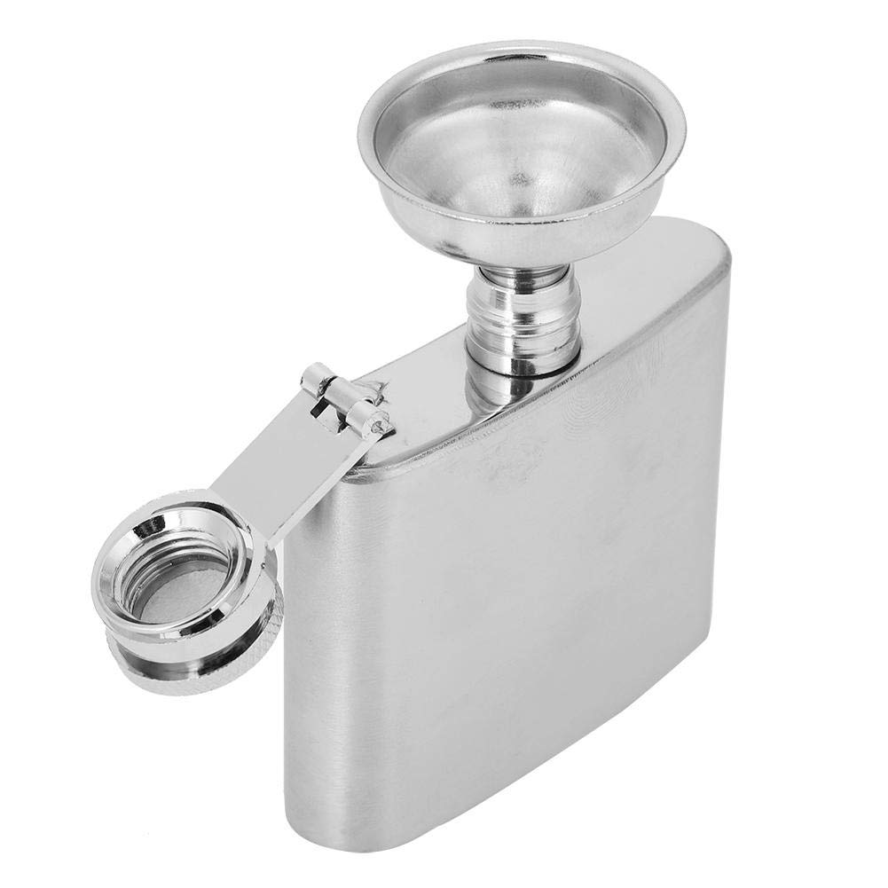 Stanley Flask Alcohol, Stainless Steel Flask Funnel Set Portable Wine Whiskey Flask Elegant Alcohol Bottle Container with Funnel(2oz)