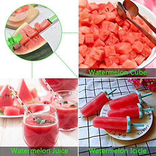 4Pack Watermelon Windmill Cutter Slicer Kit[Original], PEMOTech Stainless Steel Watermelon Windmill Cutter, Melon Baller, Carving Knife and Peeler, Windmill Watermelon Slicer Tools for Home - Thumbnail 6
