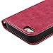 iPhone SE 5S 5G Case- MOLLYCOOCLE Natural Luxury Hot Pink Stand Wallet Purse Credit Card ID Holders Magnetic Design Flip Folio TPU Soft Bumper PU Leather Ultra Slim Fit Cover for iPhone SE 5S 5