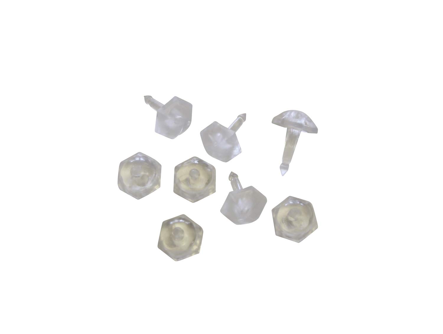 Gardinia Pencil Pleat Clip, For Individual Curtain Pencil Pleats, 50 Pack, Plastic, Transparent