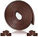 New Furniture Edge and Corner Guards | 16.2ft Protective Foam Cushion | 15ft Bumper 4 Adhesive Childsafe Corners | Baby Child Proofing Foam Set and Safe for Table | Fireplace | Countertop | Brown