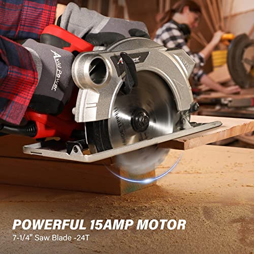 AVID POWER Circular Saw, 15 Amp Corded Circular Saw 71/4 Inch Electric