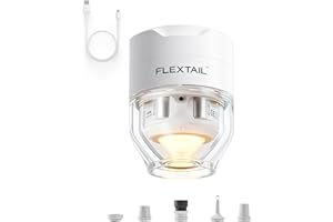 FLEXTAILGEAR Tiny Pump 3X Portable Air Pump for Inflatables, Advanced Low Noise Design Camping Gear, Air Mattress Pump with 5