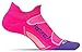 Feetures! Men's Elite Light Cushion No Show Tab, Pink Pop + Iris, medium