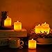 Intsun 9pcs Battery Operated Remote Timer Flameless Candles, LED Candles Pillar, Tea Lights, Last Up To 72 Hours, Seasonal Festival Decorations for Wedding, Birthday, Party (Warm Yellow)