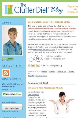 The Clutter Diet Blog