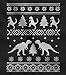 TeeStars - Ugly Christmas Sweater Trex Baby Long Sleeve Bodysuit