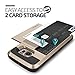 Galaxy S6 Edge Case, Verus [Damda Slide][Shine Gold] - [Wallet Card Slot][Heavy Duty Protection] For Samsung Galaxy S6 Edge