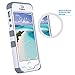 ULAK iPhone SE Case,iPhone 5S Case, Anti Slip Shock Resistance Protective Cover with Hybrid High Soft Silicone + Hard PC Case for Apple iPhone 5/5S/SE,Silver+Gray