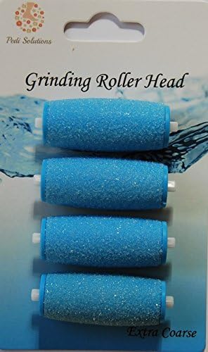 4 Pack Extra Coarse Pedicure Rollers Amope Wet Dry Compatible Amope Refill Compatible with Amope Pedi Perfect Wet Dry Foot File