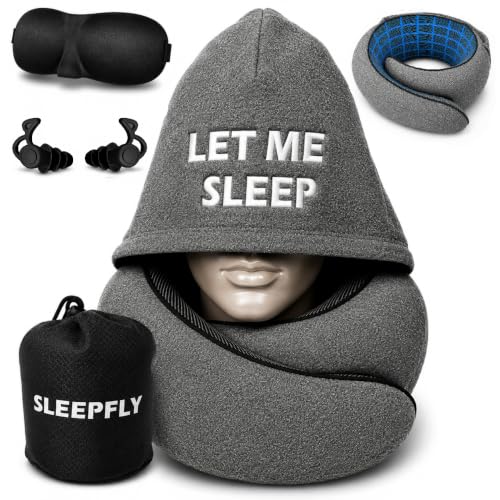 sleepfly Hooded Travel Neck Pillow