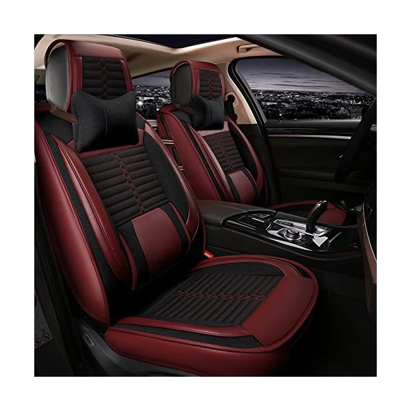 YZL-PU-Leather-Car-Seat-Cover-Cushions-Front-Rear-Full-Set-Suitable-for-year-round-use