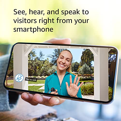 Blink Video Doorbell (White) + Mini Camera (Black) TwoWay Audio, HD