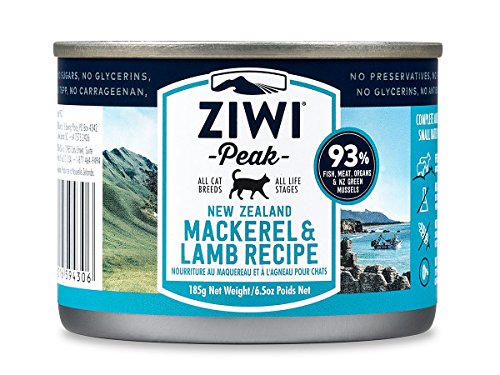Ziwi Peak Canned Cat Mackerel & Lamb (12 Pack/1 Case), 6.5 Oz