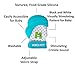 Malarkey Kids Patented Teething Mitten, Munch Mitt Baby Chew Toy - Protects Hands from Chewing & Saliva, Heals Aching Gums, Promotes Sound & Visual Stimulation for Babies - Aqua Polka Dot