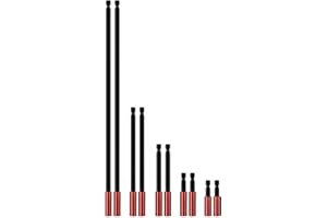 AOKLIT 10 Pack S2 Steel Magnetic Drill Bit Extension Holder,with 1/4" Hex Shank,Screwdriver Extension for Impact Driver, 2 in